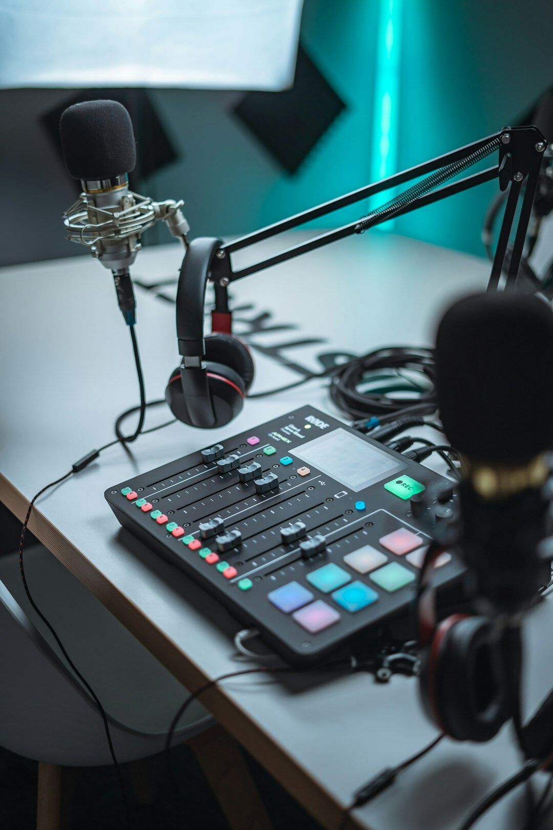 podcast studio setup